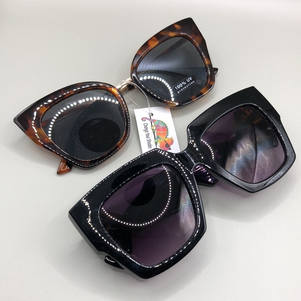 Curated bundle 11 trendy fashion style square + sunglasses variety of brands. - Picture 7 of 8